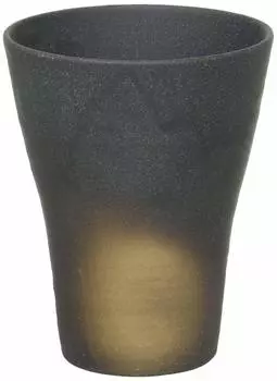 Mino Ware Shochu Commercial Made in 10 x 10 x Black Igabuki Shochu Cup 35210234 Glass, Use, Japan, 12.2cm, 400cc, (Large)