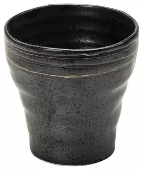 Mino ware shochu cup black swirl 417-27-45E