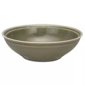 Mino Ware Small Bowl Plate Approx. 14cm Microwave Dishwasher Safe Olive Made in Japan 130-0103