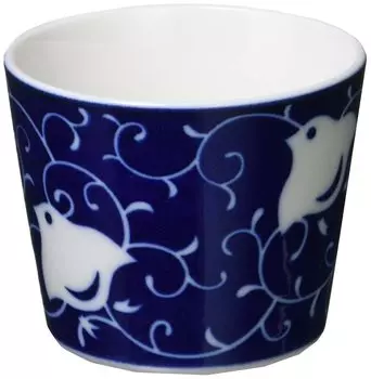 Mino Ware Soba Choco Cup, маленькая миска, арабески Chidori, диаметр прибл.. 8 x Высота 6,5 см, чашка Soba Choco, фарфор, можно использовать в микроволновой печи и посудомоечной машине,