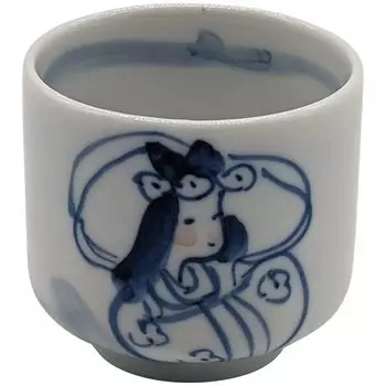 Mino Ware Wada Hitori Чашка для сакэ Чашка для сакэ 5 см окрашенная Shofuku Benzaiten Сделано в Японии 105-0072