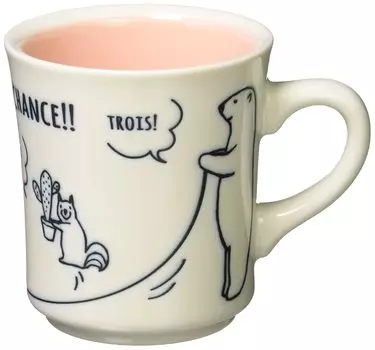 Mino Ware Washing Polar Bear Mug Pink K12186
