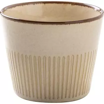 Mino ware windmill free cup white