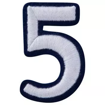 Minoda 3D iron on patch number 5 P50I5789