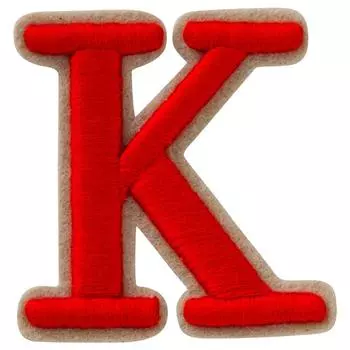 MINODA 3D Iron Patch Alphabet K P50I5777