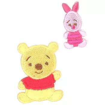 Minoda Disney Character Seal Patch Winnie the Pooh Piglet Small D01Y9157 &