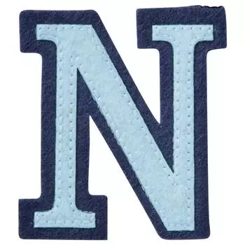 Minoda Felt Iron Patch Alphabet N P50I5759