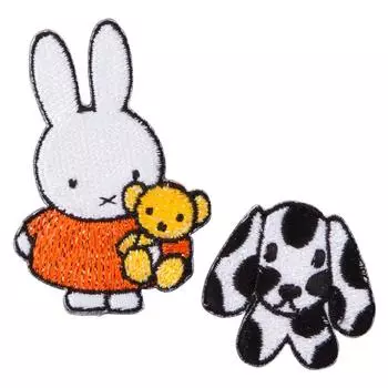 Minoda Miffy embroidery Dekoshiru miffy dogs and together D02R8640