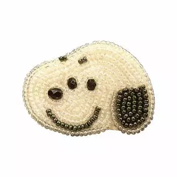 Minoda SNOOPY брошь из бисера Снупи S02A9585