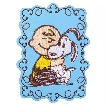 Minoda Snoopy искусственная кожа вышитая декоративная печать PEANUTS S02R8695