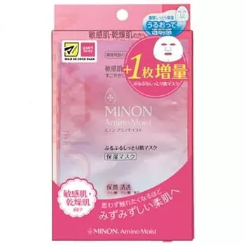 Minon Am Plus увлажняющая маска для кожи 22 мл X 5 листов Daiichi Sankyo Healthcare