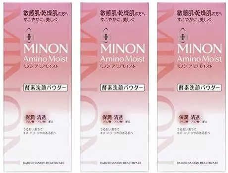 Minon Amino Moist Clear Wash Powder для лица 35 г x 3 шт. [3 шт.] (ферментная промывка) (4987107616302-3)