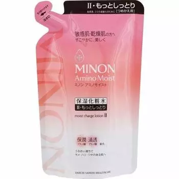 Minon Amino Moist Moist Charge Lotion II Refill 130 мл [Чувствительная кожа, сухая кожа] Увлажняющий лосьон, густая текстура, более увлажняющий тип