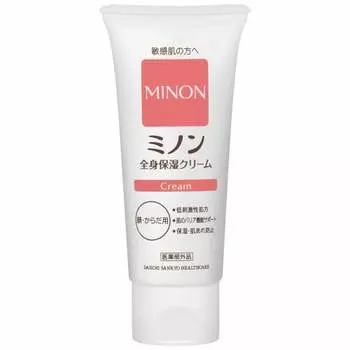 MINON Whole body moisturizing cream Main tube 90g Body cream Hand cream Sensitive skin Prevents rough skin Moisturizing Dryness Weakly acidic Hypoalle