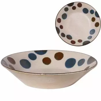Minoru Pottery Minamikaze 215 Deep Dish Star Reverse 7 inch Deep Dish