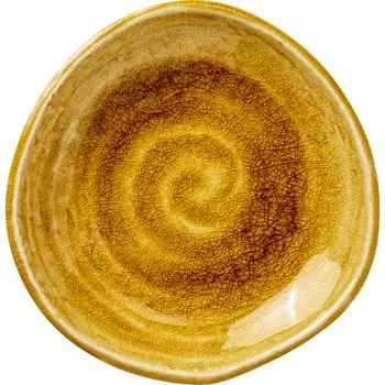 Minoru Pottery Mino Ware Amane 135 plates Amber