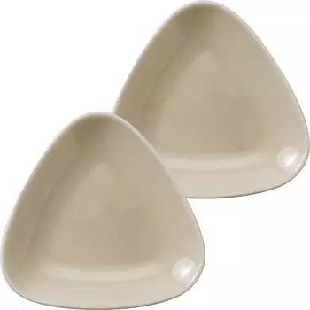 Minoru Pottery Mino Ware CHOTTO 90 рисовых шариков, маленькая тарелка, кремовый набор из 2 шт.