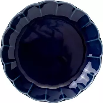 Minoru Pottery Mino Ware Itsuka 160 plates Navy