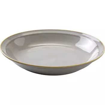 Minoru Pottery Mino Ware MAMANI 225 Deep Plate White