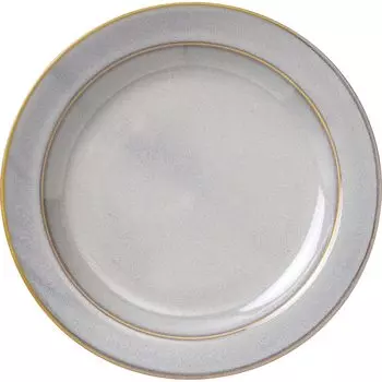 Minoru Pottery Mino Ware MAMANI 240 Rim Plate White