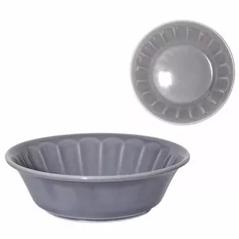 Minoru Pottery Mino Ware MEBOLE 150 Bowl Gray