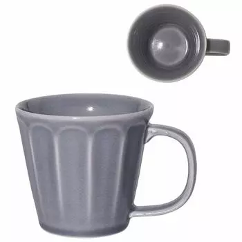 Minoru Pottery Mino Ware MEBOLE Mug Gray