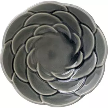 Minoru Pottery Mino Ware Mell 150 Bowl Old Blue