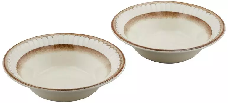 Minoru Pottery Mino Ware Potmum 140 Bowls Set of 2