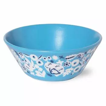 Minoru Pottery (Minorutouki) Small Bowl KUKKA Aqua Blue Diameter 13cm Lightweight Pack Bowl