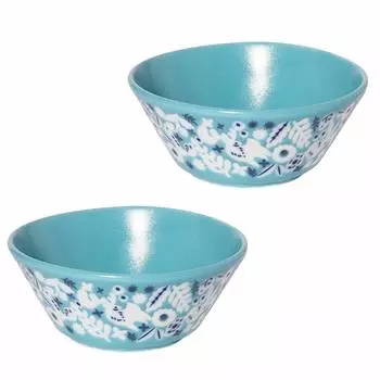 Minoru Pottery Small Bowl KUKKA Mint Green Diameter Lightweight Pack Bowl 2 Pieces (Minorutouki) 10.5cm