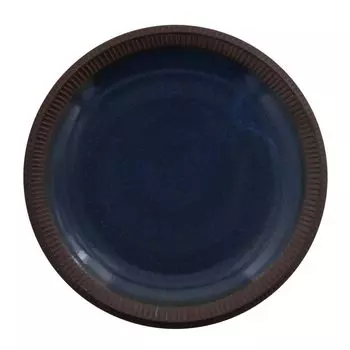 миноруба (Минорва) Большая тарелка «Фучидзюкуса» (Индиго) Тарелка Паста Тарелка Японская посуда (Индиго)