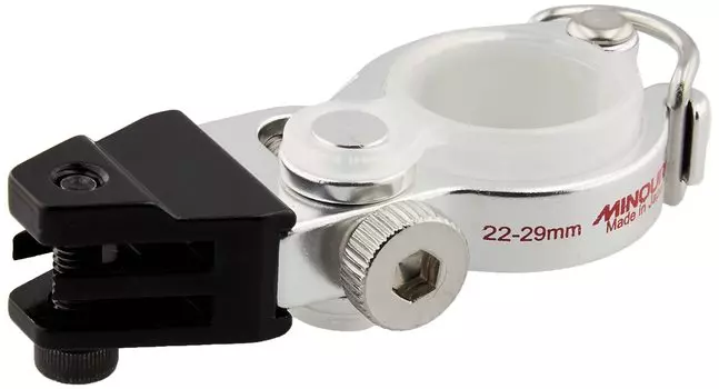 MINOURA Bicycle Action Camera Light Mount Accessory Holder Compatible with SM2-GP-M 28~35mm Black/Silver