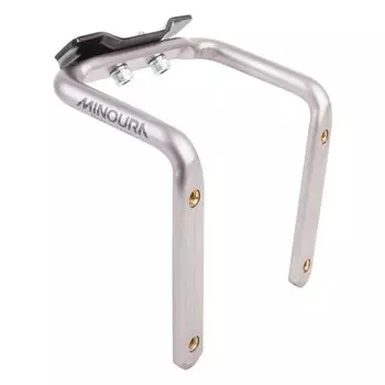 MINOURA Bicycle Bottle Cage Holder Saddle Rail Mounted Holder Silver SBH-300 (Twin Type)