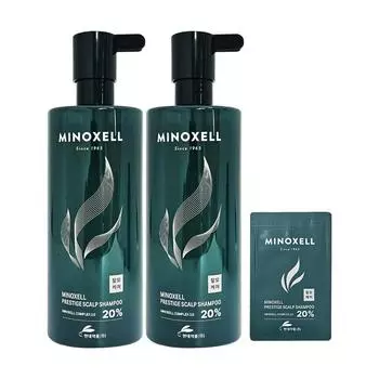 Minoxel Prestige Шампунь против выпадения волос 480 мл 2 шт + образцы, 2 набора