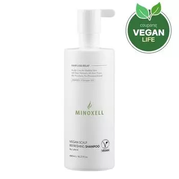 Minoxel Vegan Scalp Refreshing Hair Loss Shampoo, 480 мл, 1 шт.