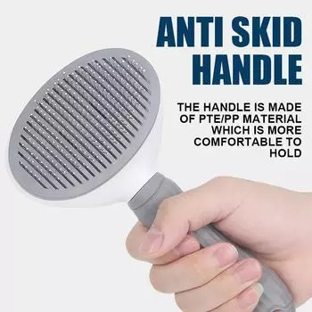 Миноксидил Расческа для кошек Аксессуары для кошек Уход за хомяками Силикон для удаления шерсти животных Ручка для продуктов. Маленький До темно-серого