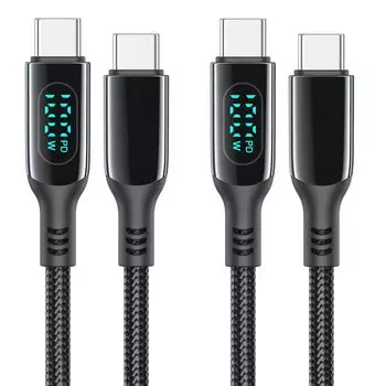 MINSLIS USB Type C Cable PD Compatible of Rapid Charging Output Screen Display Nylon Braid Type C Cable iPhone Pro MacBook iPad Mini Compatible with