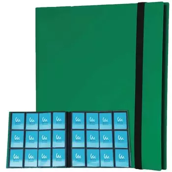 Mint Protect Card File 12 Pocket Trading Card Trading Card File (12 Pockets, Green)