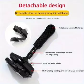 Mintiml3/6PCS Универсальный комплект для мгновенного ремонта молнии, прочная фиксирующая молния, скользящие зубцы, спасательный винт, головка молнии RU