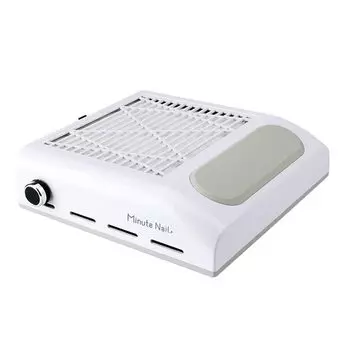 Минутная сушилка для ногтей Пылеуловитель для ногтей Пылесос с сильным всасыванием 80 Вт 4500 об/мин Пылеуловитель для ногтей Гель для ногтей Уход за ногтями белый