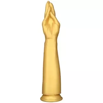 MinYn Анальная пробка с присоской x Присоска, Силикон, Золотой, L, 7.5см 42.5см