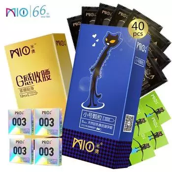 MIO, маленький размер, 49 мм, презервативы с частицами, презервативы для точки G, большие презервативы в горошек, 40 шт., интимные товары с задержкой, интимные товары, игрушки