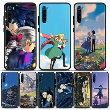 Миядзаки Хаяо аниме «Ходячий замок Хаула» чехол для телефона для Xiaomi Redmi 9 9C NFC 9T 10 10C 6 8 A K40 K50 Pro Plus мягкие чехлы Redmi 6