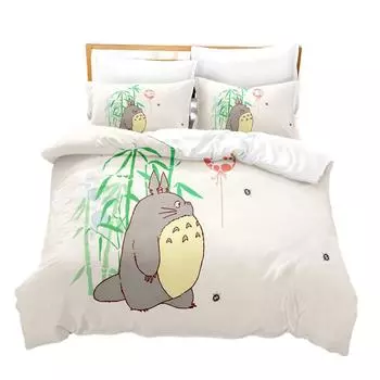 Миядзаки Хаяо Унесенные призраками комплект постельного белья одеяло Тоторо Studio Ghibli пододеяльник одеяло постельное белье детская кровать для мальчиков EU Single(135x200cm)