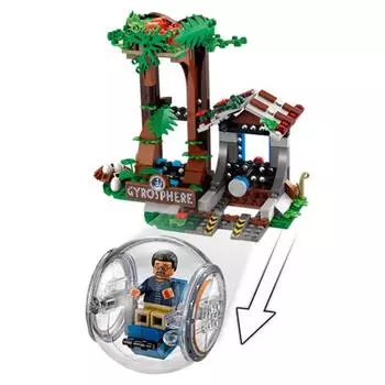 Мир динозавров Тираннозавр Рекс Большой побег Образовательный MOC Строительный блок DIY Игрушки Раздайте три куклы Подарки на день рождения мальчика