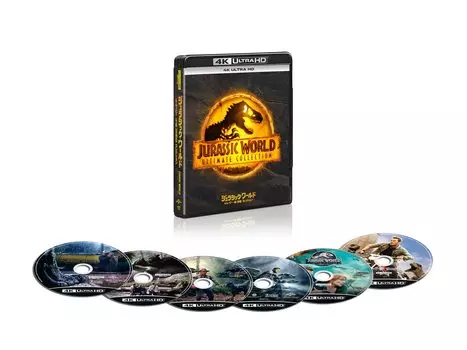 Мир Юрского периода Коллекция 6 фильмов 4K Ultra HD ULTRA (6 Дисков) [4K HD] [Blu-ray]