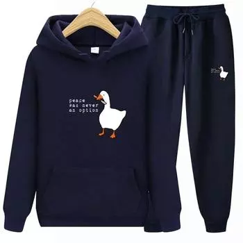 Мир никогда не был вариантом, комплект из двух предметов, женские толстовки с принтом, спортивные костюмы, брюки для бега, толстая теплая одежда для мужчин S