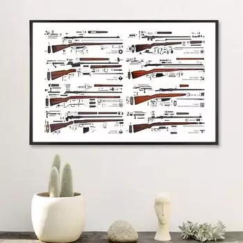 Мир пистолет и холст художественный принт живопись плакат настенные панно для украшения комнаты домашний декор картина без рамки картина 21cm30cm NoFrame