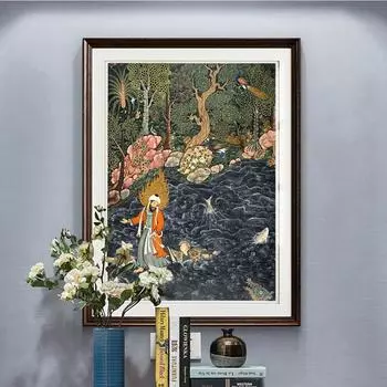 Мир Сайид Али Печать Искусство Ретро Плакат Картина Маслом Пейзаж Наклейка На Стену Украшение Дома 21cm30cm NoFrame