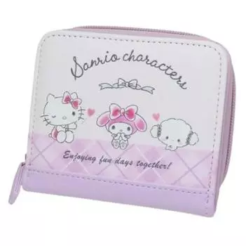 Мир Sanrio Sanrio Персонажи складной кошелек кошелек розовый бесплатно [Perfect Tokyo]